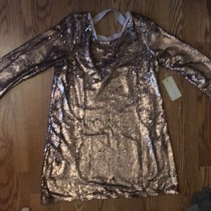 Gold Sequin Dress